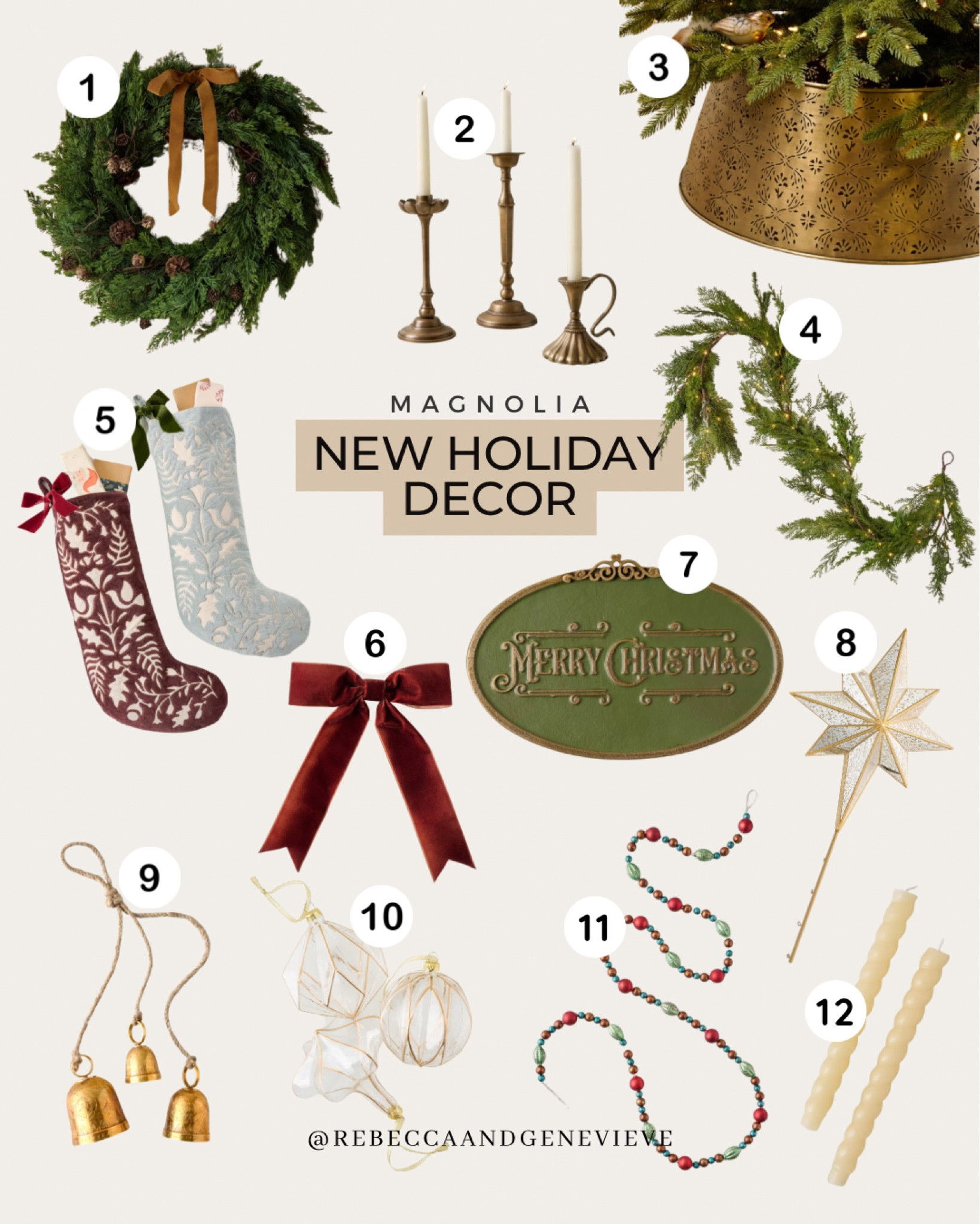 New in holiday decor from Magnolia 🎄
-
Christmas wreath. Stockings. Tree collar. Garland

#LTKFindsUnder100 #LTKHome #LTKHoliday