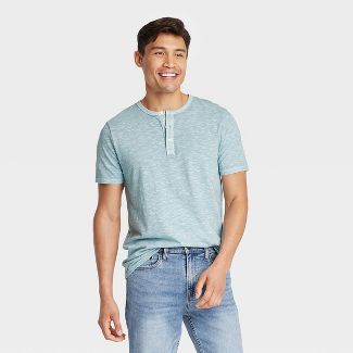 Men's Regular Fit Short Sleeve Henley Shirt - Goodfellow & Co™ | Target