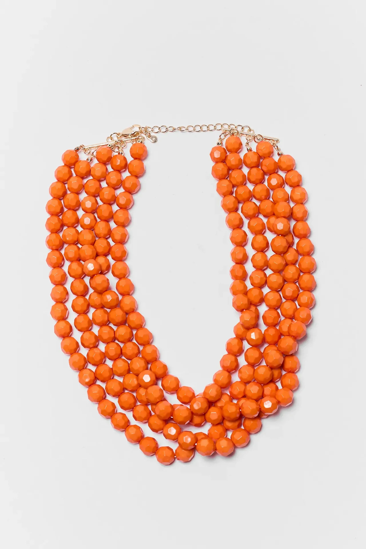 Savannah Orange Beaded Necklace | Avara