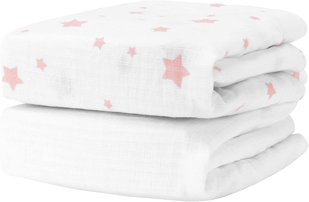 Newton Baby Organic Fitted Crib Sheets (2-Pack) - 100% Breathable and Ultra-Soft, 100% Organic Mu... | Amazon (US)