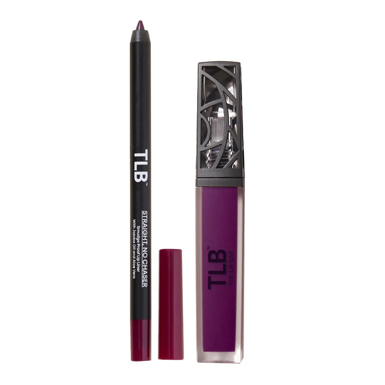The Lip Bar Perfect Pair Lip Kit, Straight No Chaser Liner and Prima Donna Matte Liquid Lipstick | Walmart (US)