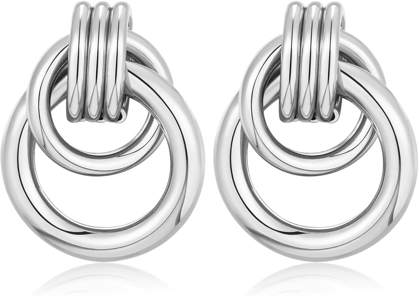 LILIE&WHITE Gold Chain Dangle Earrings for Women Drop Earrings Stud Earrings Hypoallergenic Earri... | Amazon (US)