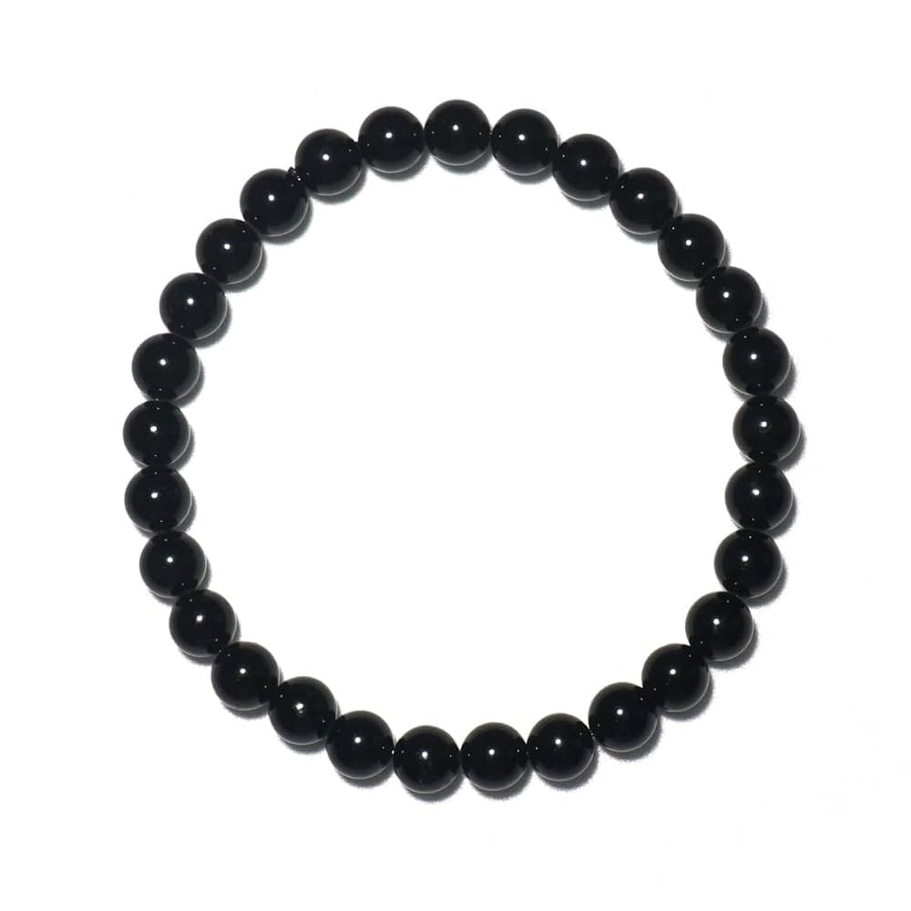 6MM Black Tourmaline Crystal Bracelet, 3A Grade Real Gemstones Stretch Bracelet, Come with Extra ... | Amazon (US)
