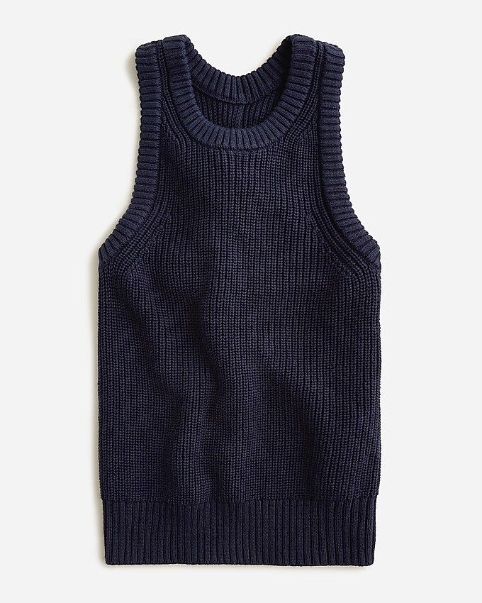 Cotton-blend cross-back tank top | J. Crew US