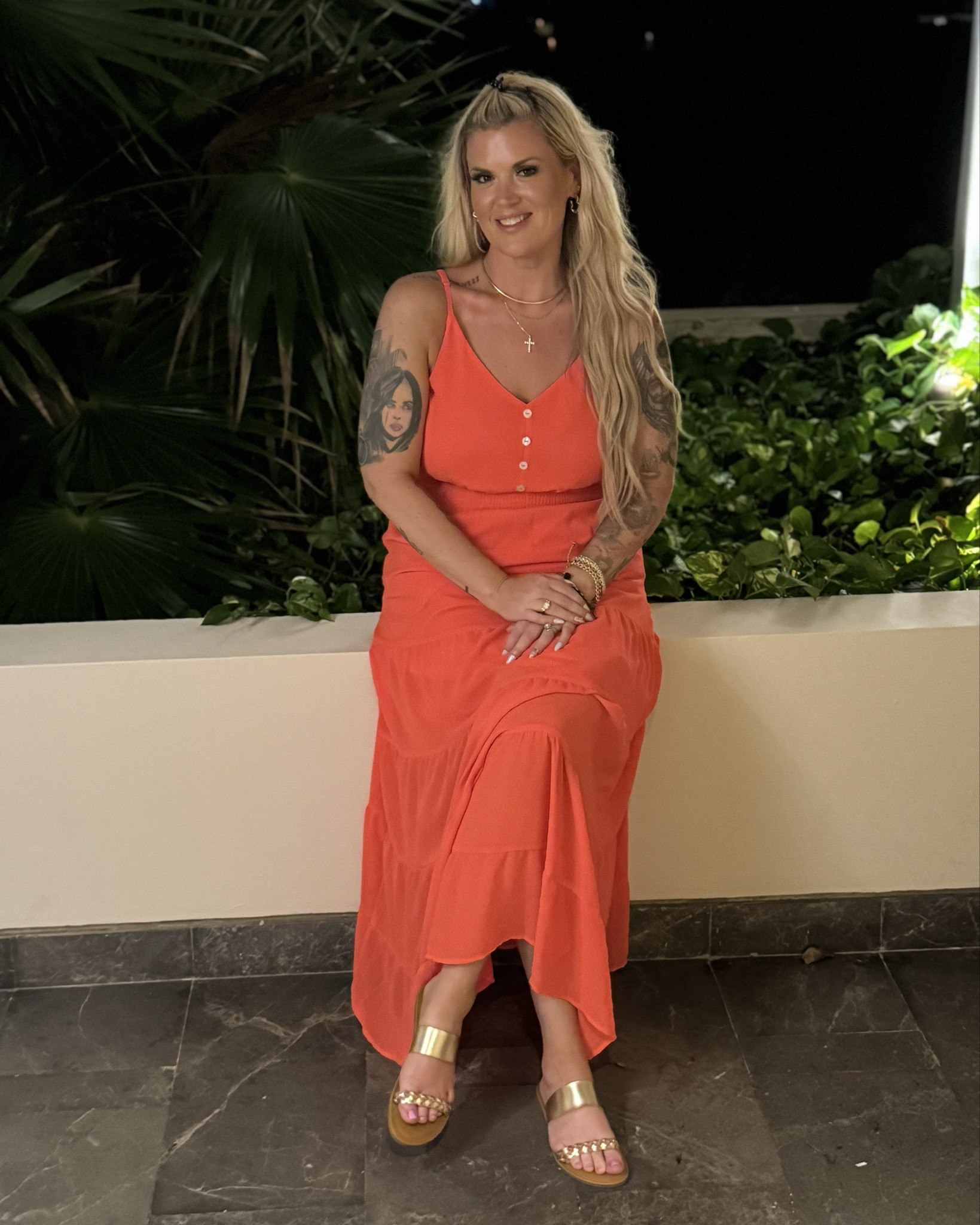 This dress is like orange with a hint of coral.  The coral makes it POP! 😍 PERFECT for Mexico vacation!

#LTKover40 #LTKmidsize #LTKtravel