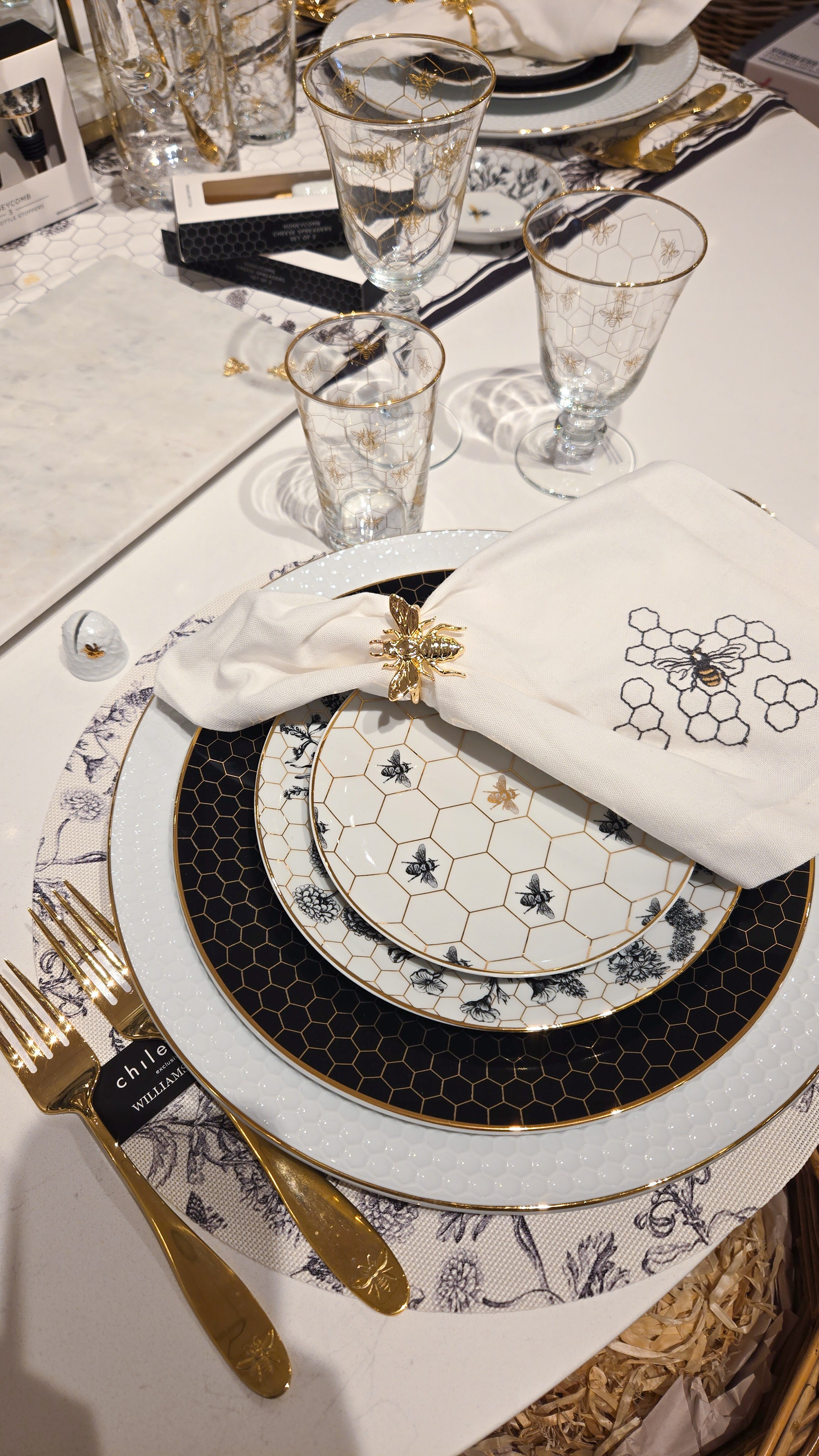 Gorgeous honeybee collection of china, glassware, linens and table accessories. 

#LTKHome #LTKWedding #LTKGiftGuide