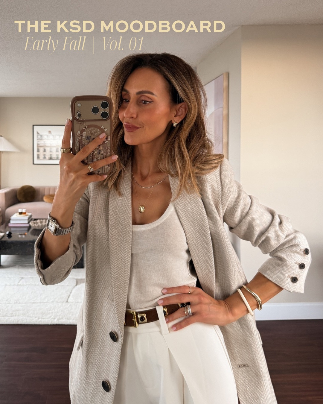 The KSD Moodboard | Early Fall 🤎

That in-between season might just be my favorite to dress for. A few trends already on my radar: texture, sheer layers, snakeskin, relaxed tailoring, wide-leg silhouettes, deeper shades and a little unexpected shine. ✨

The trick is mixing them with the pieces already in your closet so everything still feels like *you*. A sheer skirt with a classic blouse, sequins over denim, an oversized blazer with ivory trousers… fall dressing without rushing summer out the door.

Which trend are you most excited to wear?

Comment CHIC and I’ll send you all the links!

#LTKgrwm #LTKootd #LTKSeasonal