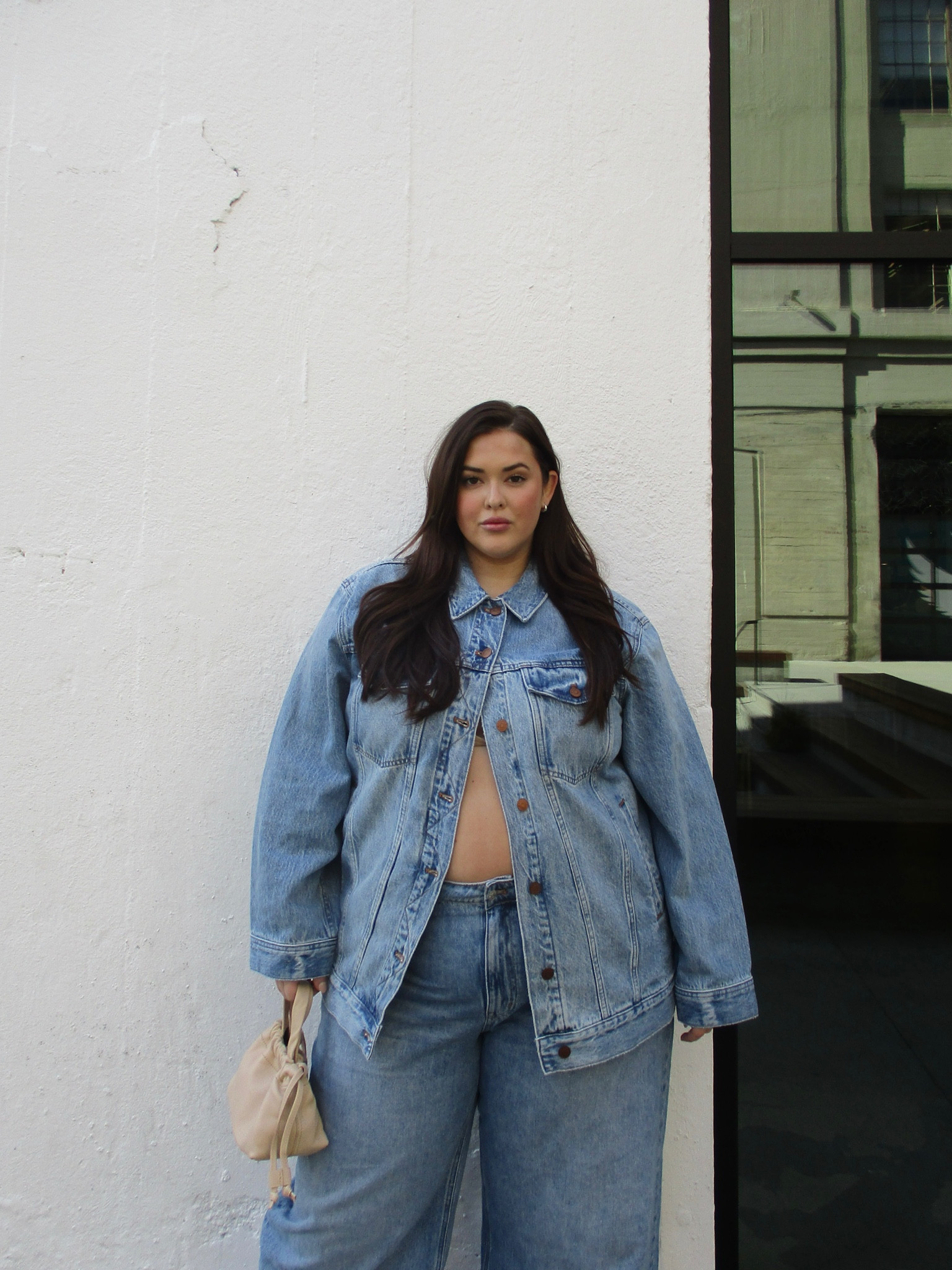 Plus size denim 
I did one size up in the jeans 
The fit is perfection !!! 


Plus size denim, oversized jean jacket, wide leg denim 

#LTKcurves #LTKfit #LTKstyletip