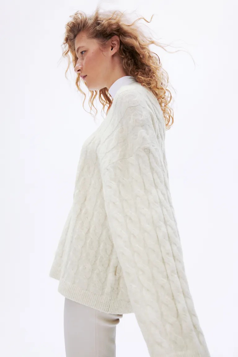 Oversized Cable-knit Sweater | H&M (US + CA)