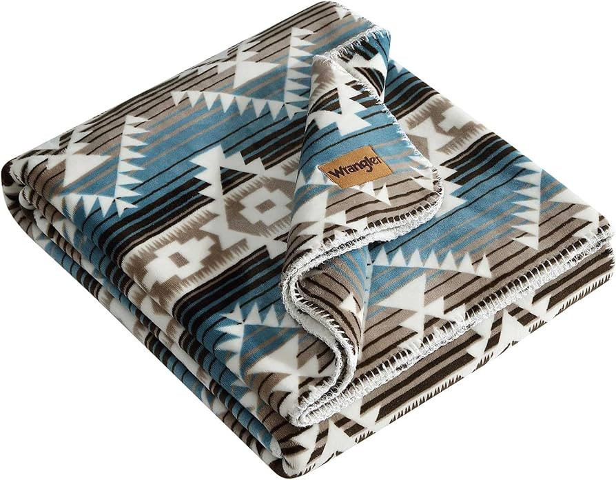Wrangler - King Blanket, Super Soft Reversible Bedding, Yellowstone Inspired, Western Home Decor ... | Amazon (US)