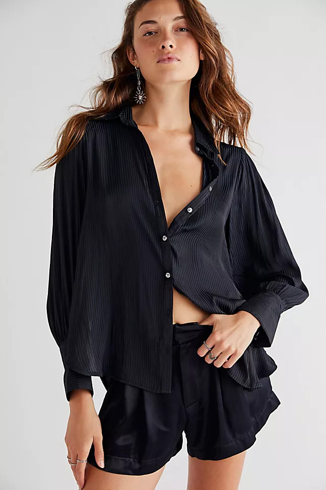 Serena Silky Shirt | Free People (Global - UK&FR Excluded)