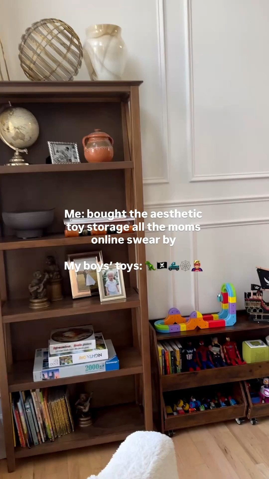 Toy storage toy shelf toy organization toddler toys wooden toy montessori toy shelf pirate ship disney cars monster trucks super hero

#LTKmomlife #LTKHome #LTKKids