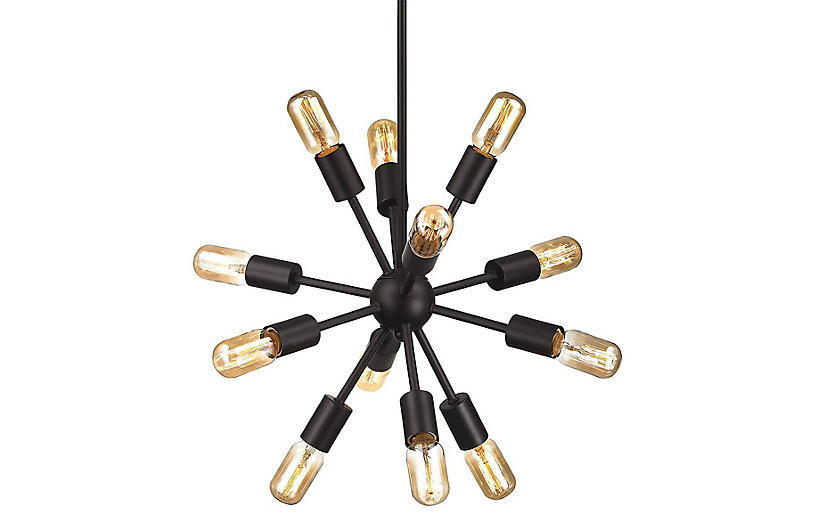 Delphine Chandelier, Bronze | One Kings Lane