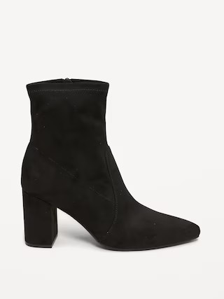 Faux-Suede Heeled Boots for Women | Old Navy (US)