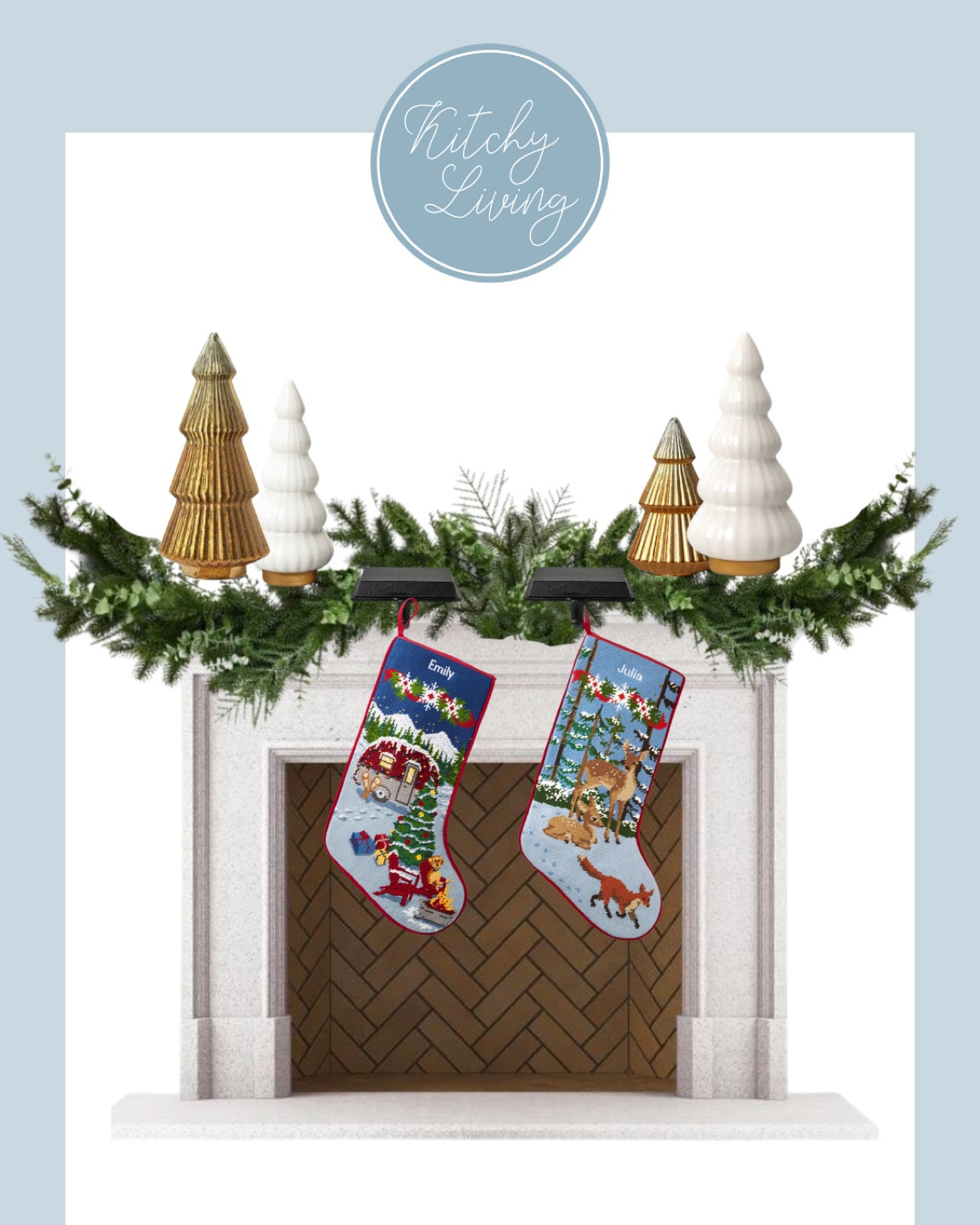 Classic + Simple Christmas Mantle featuring items from Target and L.L. Bean #christmasdecor #holidaydecor 

#LTKHoliday #LTKSeasonal