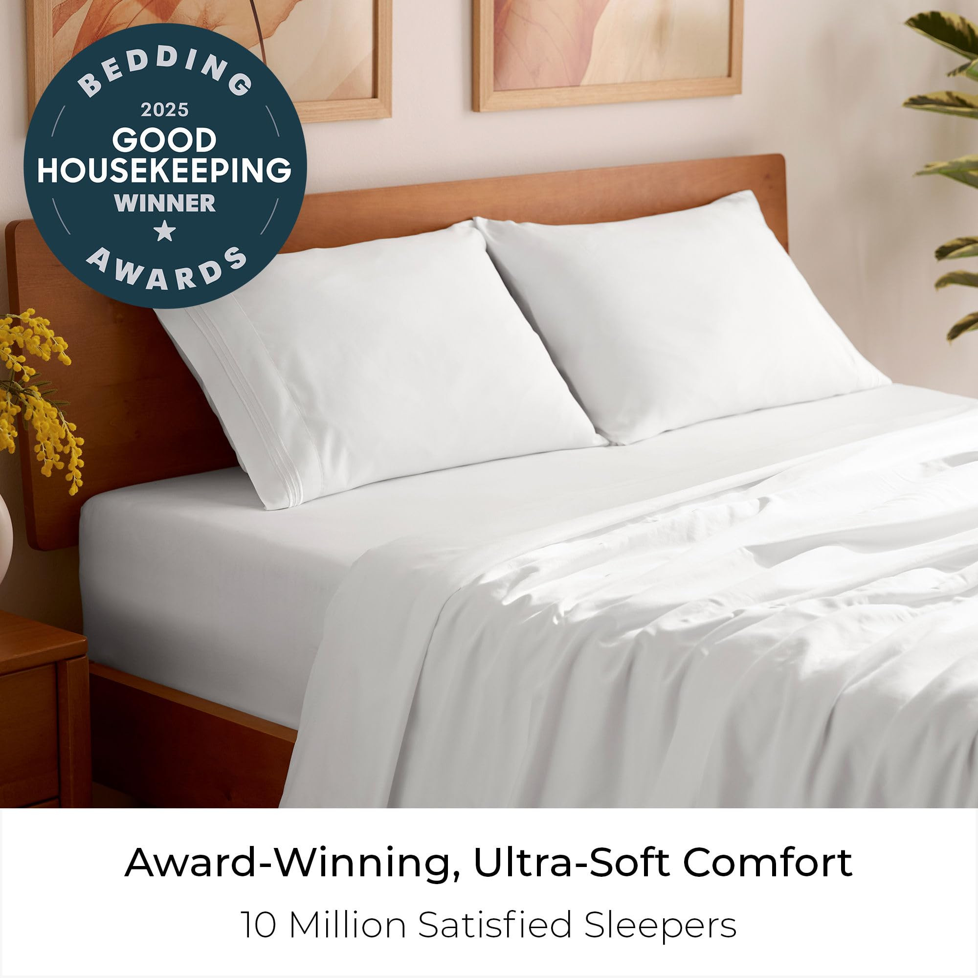 Mellanni King Sheets Set - 4 PC Iconic Collection Bedding - Hotel Luxury, Extra Soft, Cooling Bed... | Amazon (US)