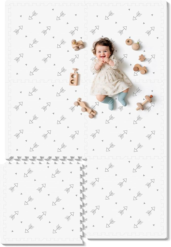 Baby Foam Play Mat-72”x 48” Baby Playmat,6-Piece Interlocking Foam Floor Tiles,Puzzle Mat for... | Amazon (US)
