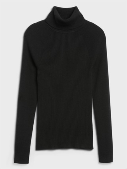 Click for more info about Ribbed Turtleneck Sweater