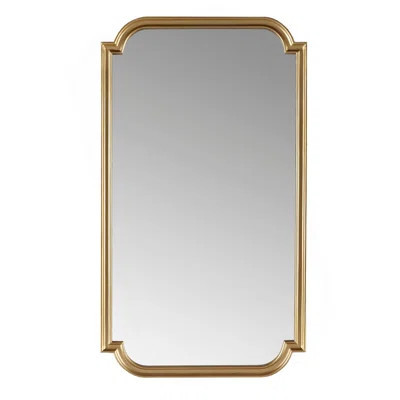 Charming Scalloped Wood Wall Mirror For Stylish Home Decoration, Enhancing Room Depth And Light | Wayfair North America