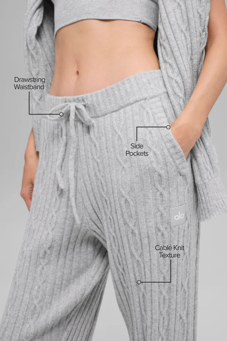 Cable Knit Winter Bliss Pant | Alo Yoga (US)