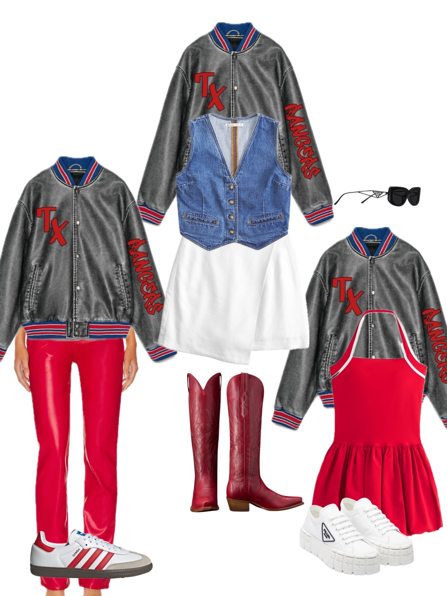 The denim vest is linked the image on the link is just incorrect! 