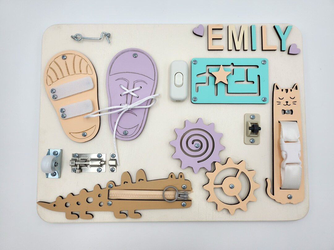 Activity Board, Montessori Busy Board, Wooden Toys, Developing Board, Busy Board for toddler Gift... | Etsy (US)