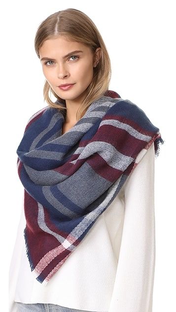 Stripe & Check Blanket Scarf | Shopbop