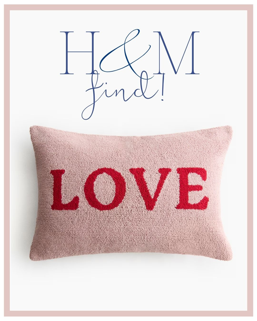 Valentine's Day hook pillow from H&M! 

 #LTKSeasonal #LTKHome
