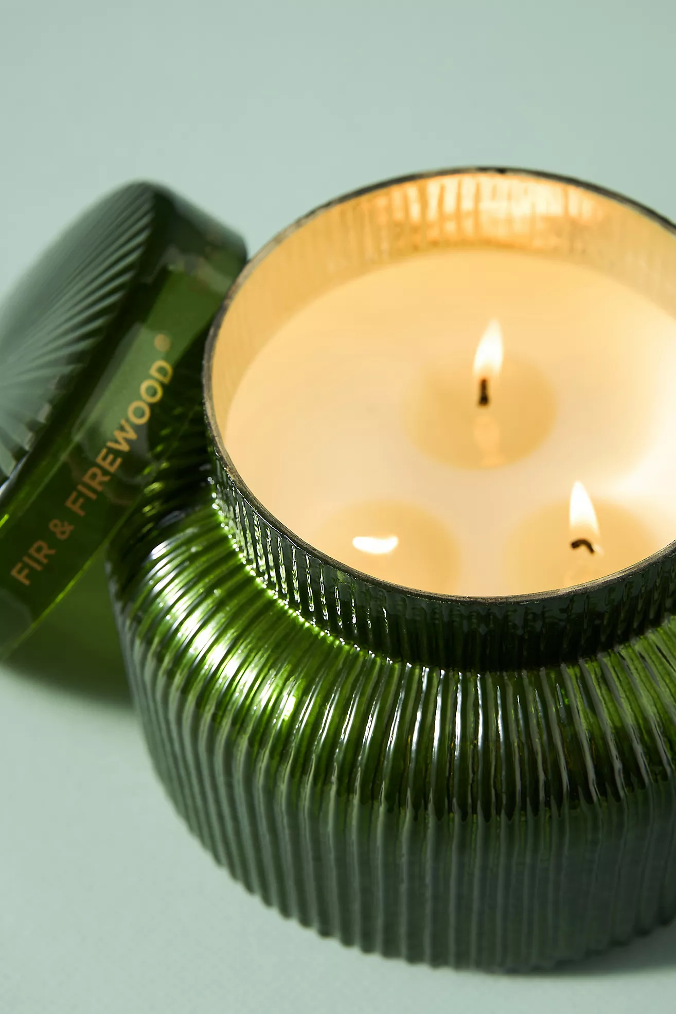 Capri Blue Fir & Firewood Jar Candle | Anthropologie (US)