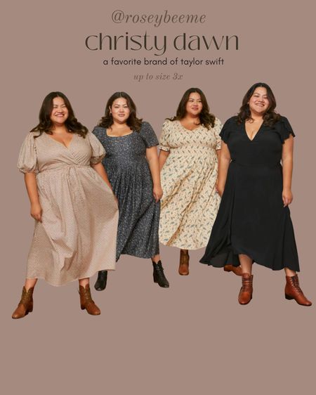 Christy Dawn - brand beloved by Taylor swift - offers beautiful extended sizes! 

#LTKcurves