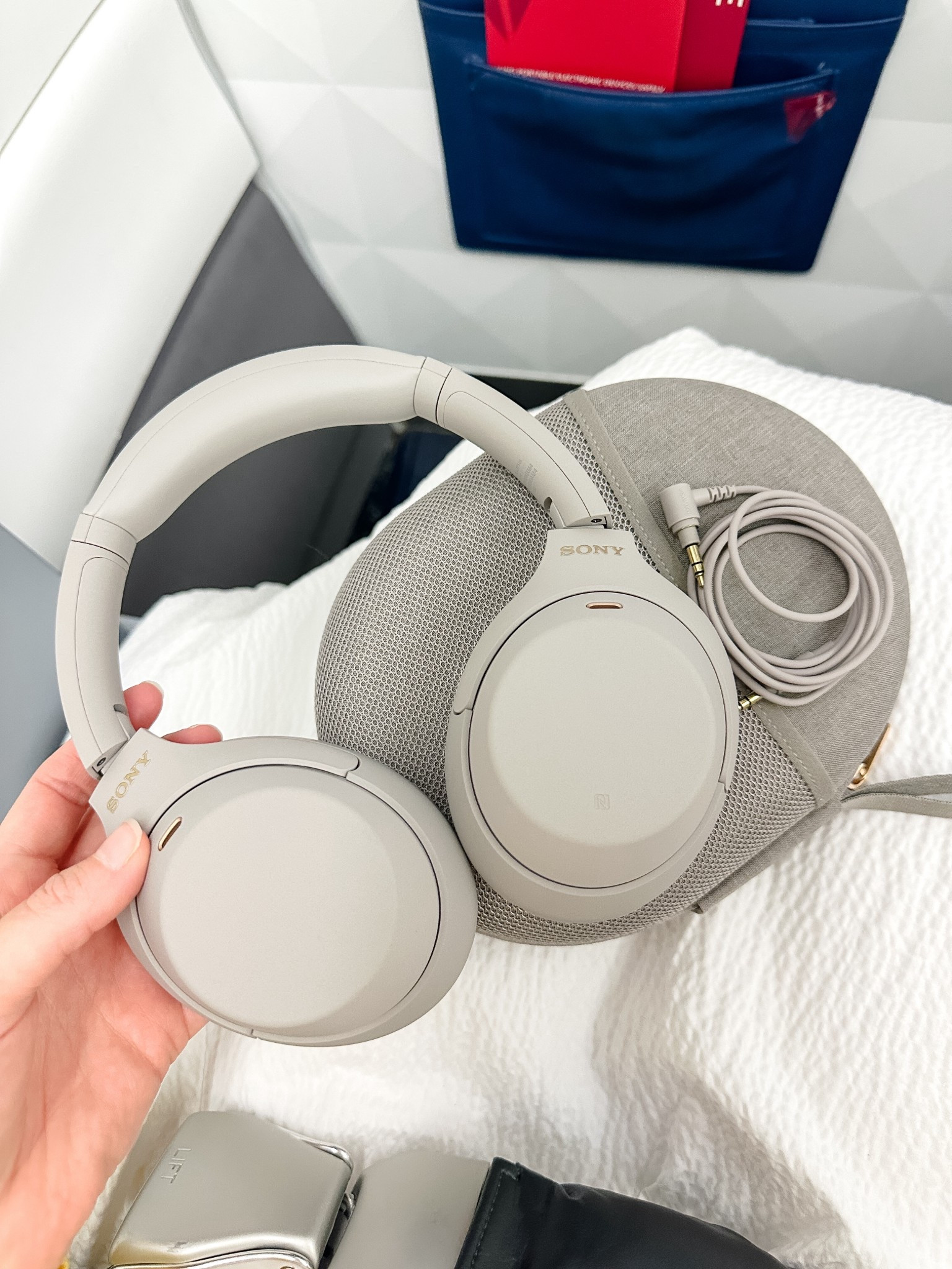 Newest travel essential - these headphones! The experience is 10/10 and such a game changer!