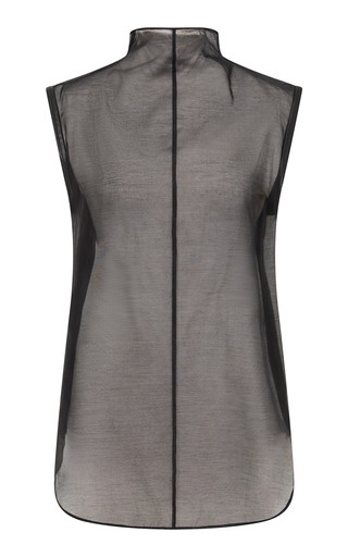 Organic Cotton-Silk Organza Top | Moda Operandi (Global)