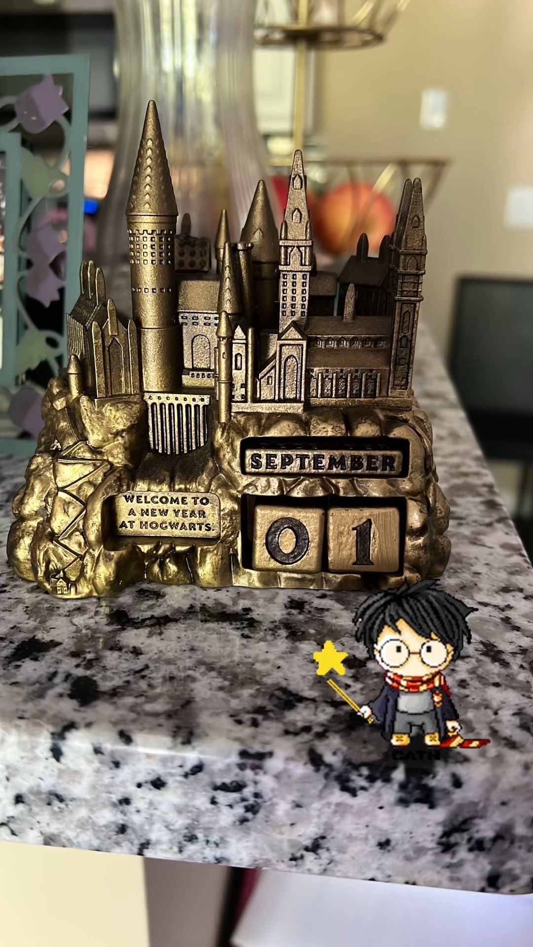 Harry Potter Hogwarts countertop calendar 

#LTKFindsUnder50 #LTKSeasonal #LTKHome