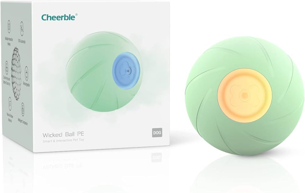 [3 Interactive Modes]Cheerble Intelligent Interactive Dog Toy Ball with LED Lights,Wicked Ball PE... | Amazon (US)