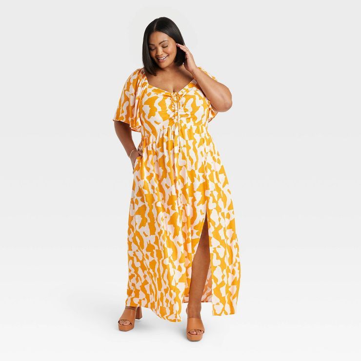 Women's Flutter Sleeve Sweetheart Dress - Ava & Viv™ | Target