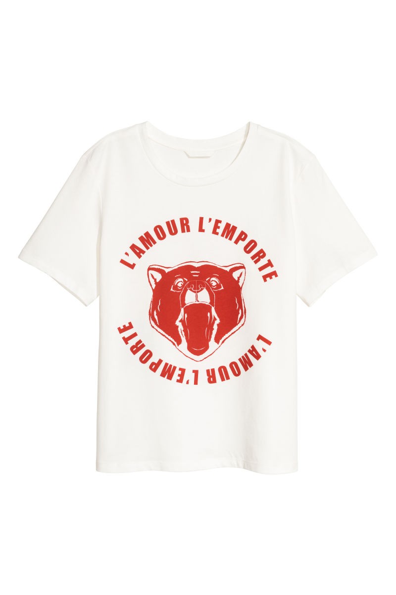 H&M T-shirt with Printed Design $9.99 | H&M (US)