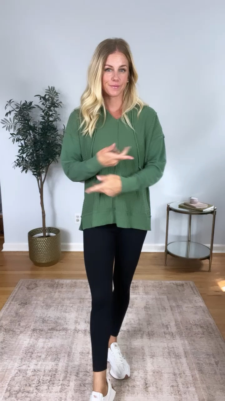 Loving this waffle knit hoodie for fall. Size up one or two sizes to make it legging friendly. Available in a few colors and only $18  

#LTKBacktoSchool #LTKstyletip #LTKunder50