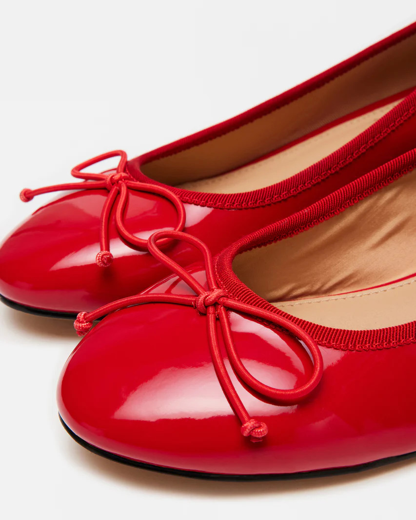 CHERISH Red Patent Slip-On Heels | Women's Heels | Steve Madden (US)