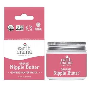 Organic Nipple Butter™ Breastfeeding Cream by Earth Mama | Lanolin-free, Postpartum Essentials ... | Amazon (US)