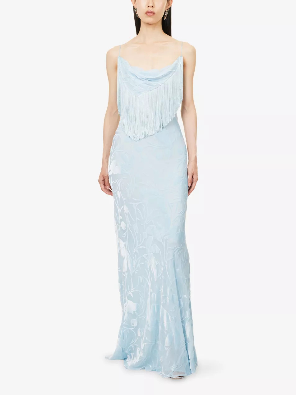Inaya Devore-Print Woven Maxi Dress | Selfridges