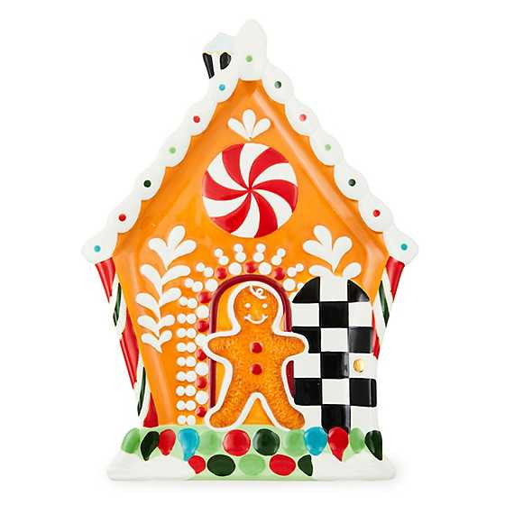 Bake Shop Gingerbread House Cookie Plate | MacKenzie-Childs