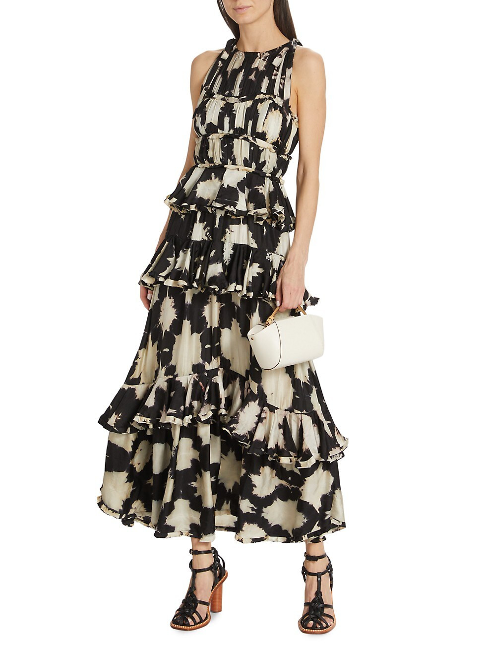 Serafina Tiered Silk Gown | Saks Fifth Avenue