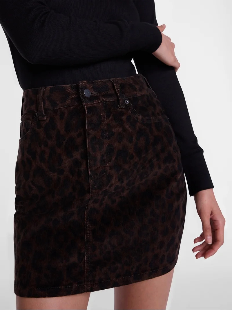 Scenario Women's and Women's Plus Corduroy Mini Skirt, 17" Length, Sizes 0-28 | Walmart (US)