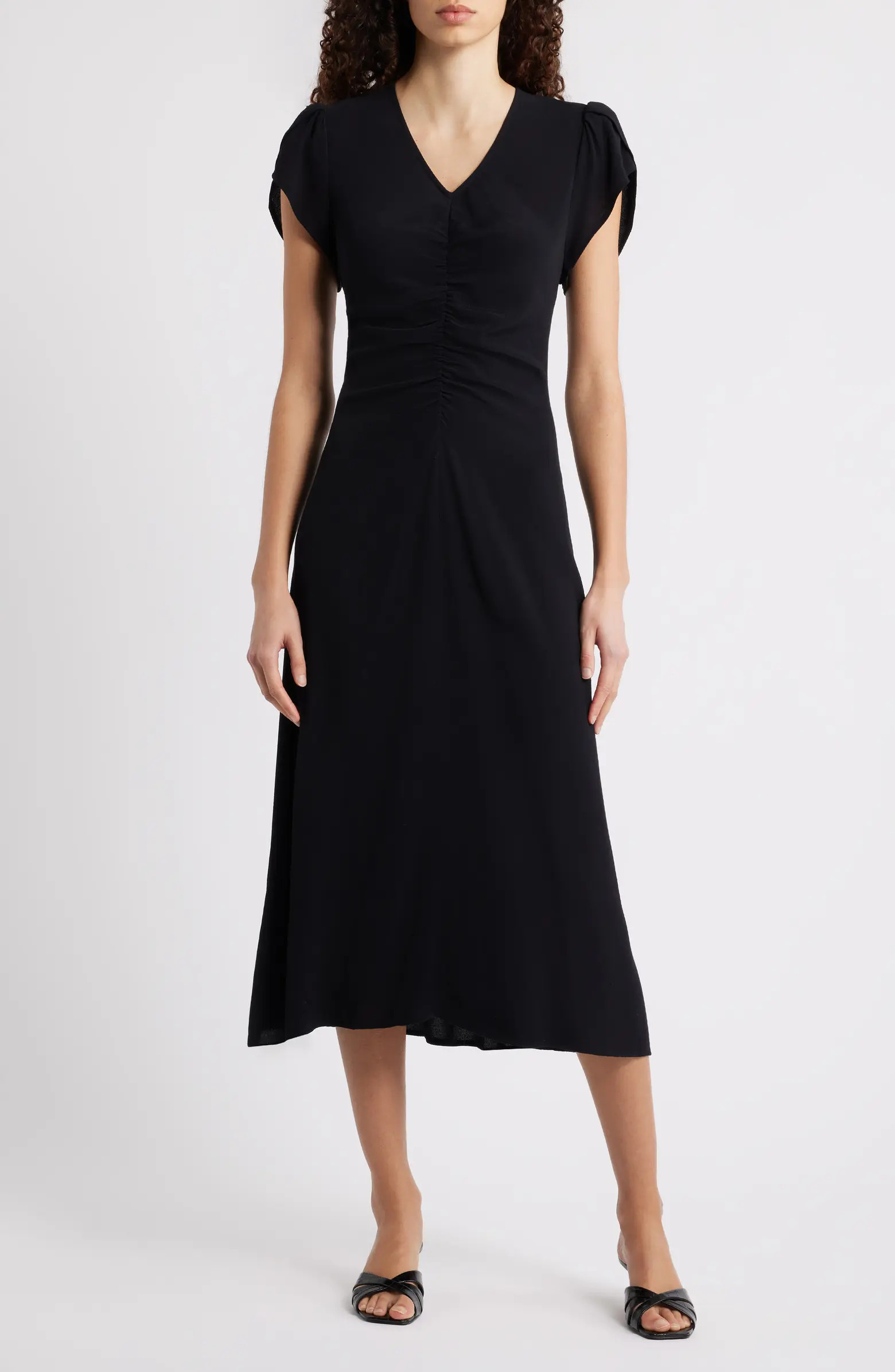 Ruched Midi Dress | Nordstrom