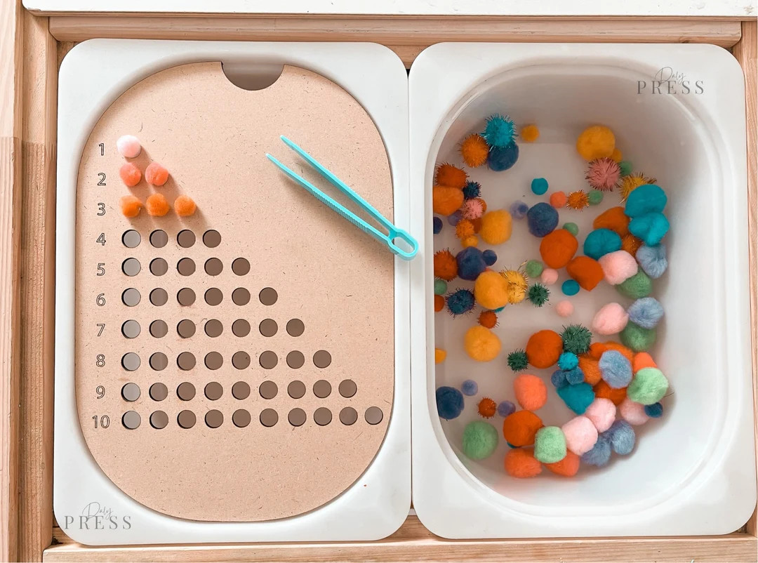 Wooden Flisat Sensory Bin Trofast Insert Montessori Counting - Etsy | Etsy (US)