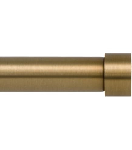 Ivilon Tension Curtain Rod - Spring Tension Rod for Windows or Shower, 54 to 90 Inch. Warm Gold | Amazon (US)