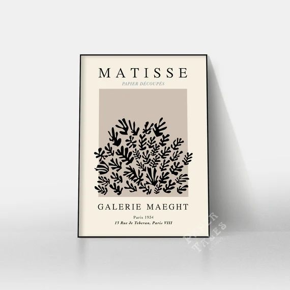 Henri Matisse print, Exhibition poster, Matisse Cutouts, Matisse Wall Art, Henri Matisse Print, M... | Etsy (US)