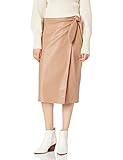 The Drop Women's Manon Vegan Leather Wrap Front Midi Skirt | Amazon (US)