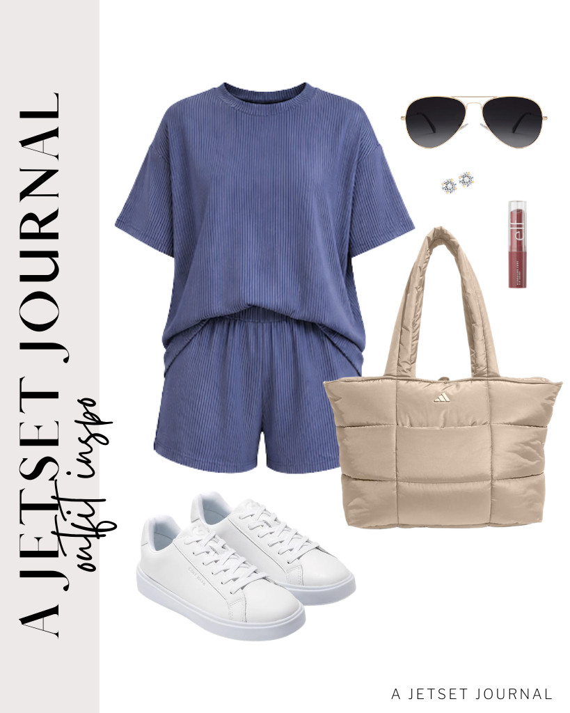 This two-piece set paired with Cole Haan crosscourt daily sneakers is another outfit idea you can try. It goes well with the Adidas quilted tote bag and PAVOI stud earrings.

#LTKSeasonal #LTKSaleAlert #LTKTravel
 

 