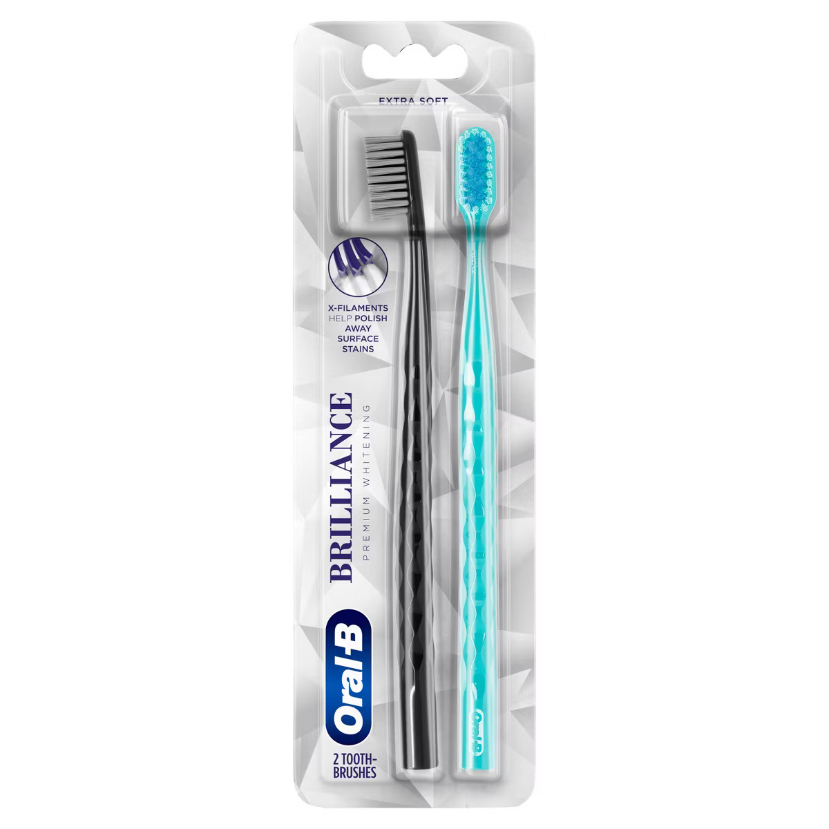 Oral-B Brilliance Whitening Toothbrush - Black - 2ct | Target